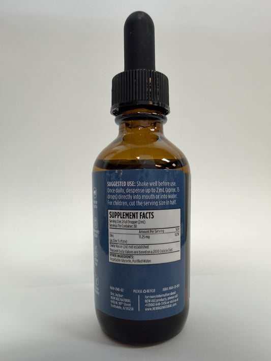 NEW AGE Zinc Drops 4-pack showcases easy dosing for busy routines