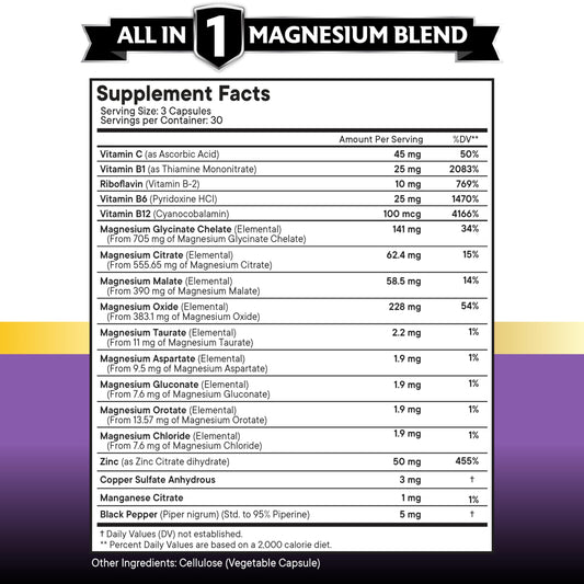 NEW AGE Magnesium supplement capsules closeup highlights diverse forms for mineral balance.