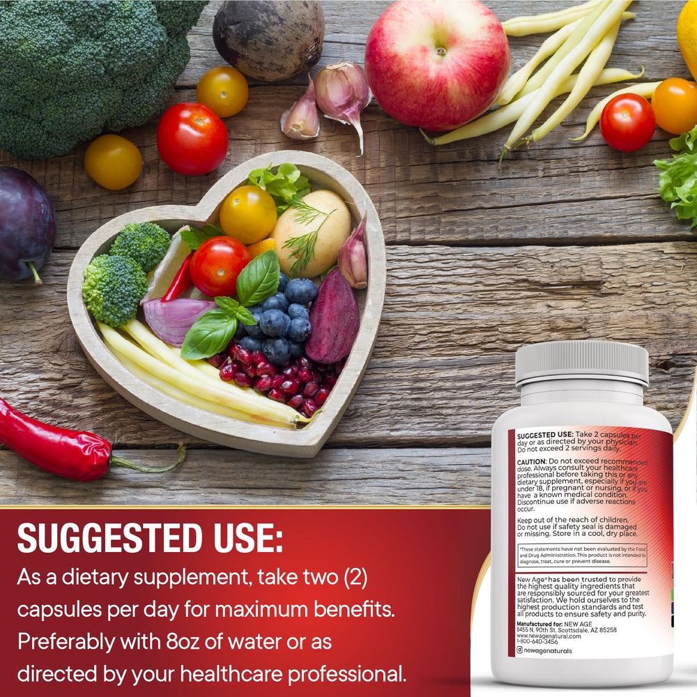 New Age magnesium zinc k2 d3 tablets on a clean bottle; supports daily mineral intake.