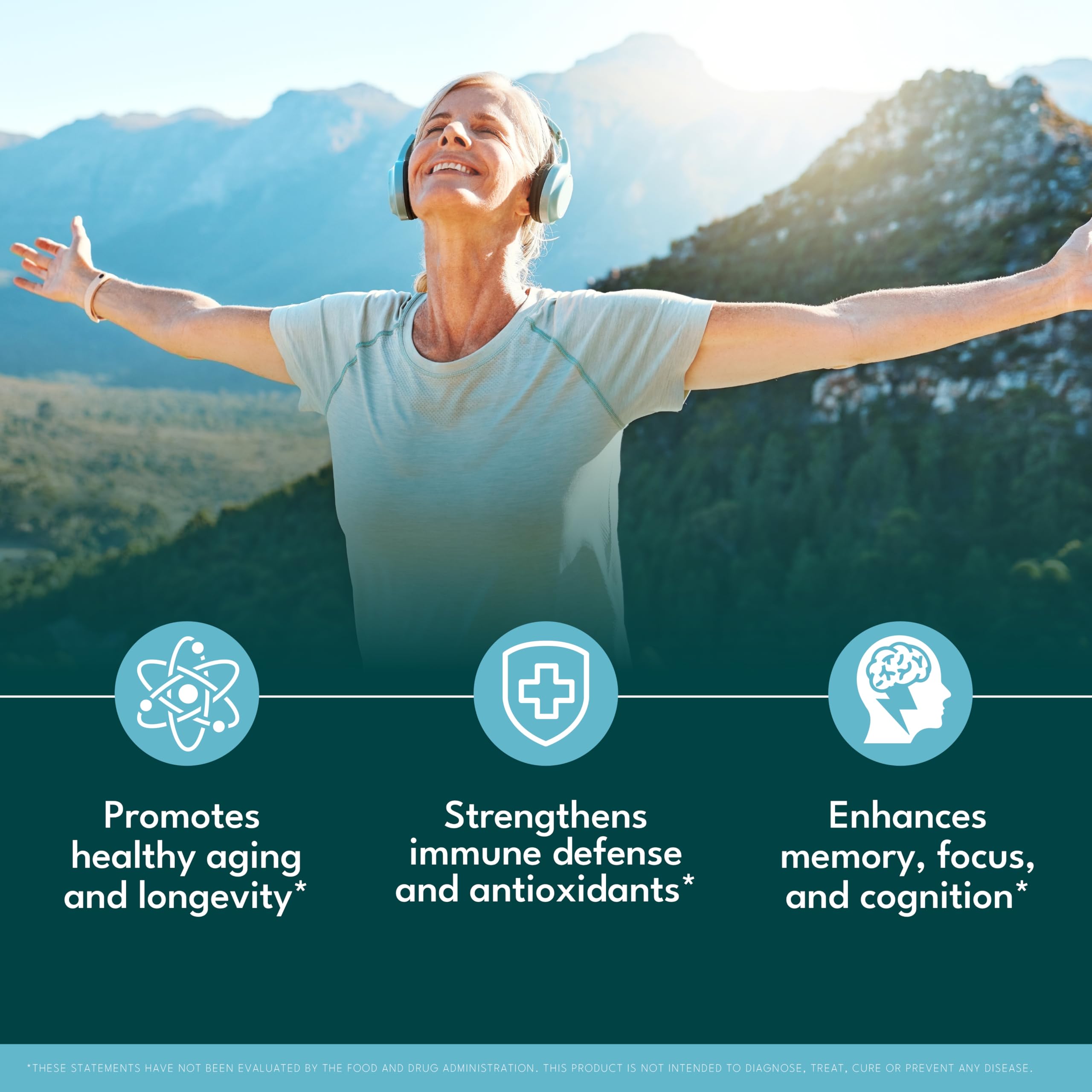 NEW AGE NAD+ capsules with glass of water imply an easy daily ritual.