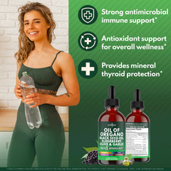 NEW AGE Oil of Oregano Drops dropper dispensing fast-acting liquid for quick support.