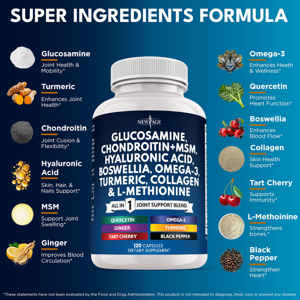 NEW AGE omega-3 softgels bottle highlighting potential cardiovascular support and wellness