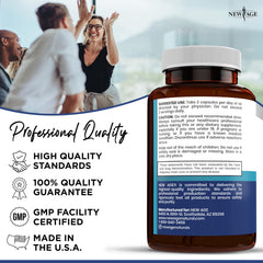 New Age Pro Optimize daily-use scene with glass of water