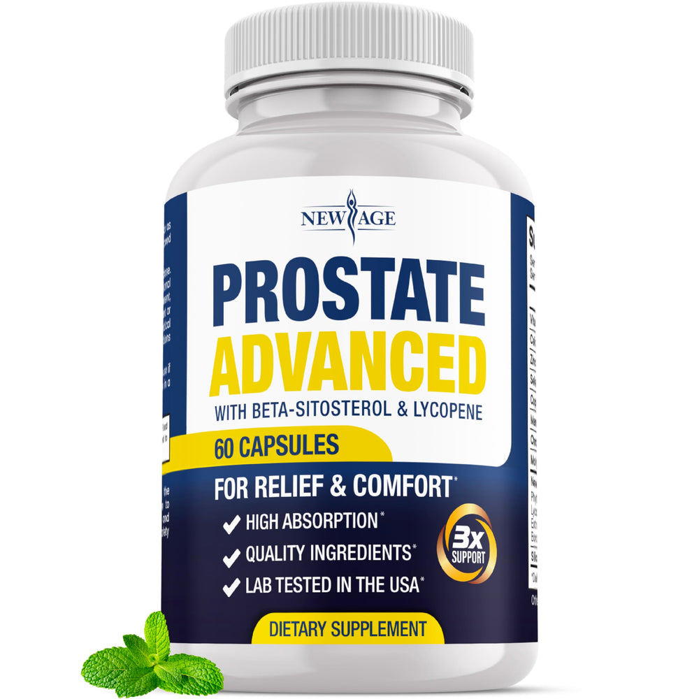 NEW AGE Prostate bottle with capsules for urinary support and daily male wellness