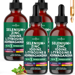 New Age Thyroid Support Drops bottle-front for easy daily use