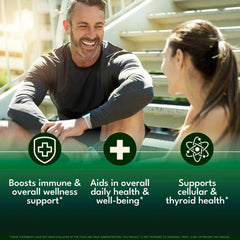 NEW AGE Thyroid Support Drops selenium panel highlights antioxidant immune support.