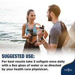 New Age Triple Strength Omega-3 front label showing 180-count.