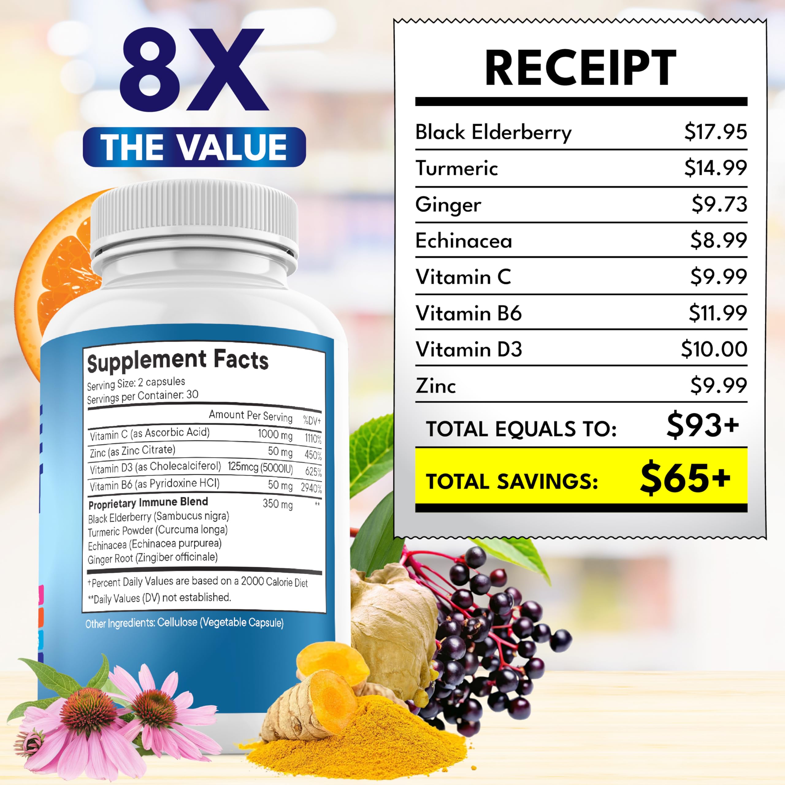 NEW AGE vitamin D3 5000 IU capsule for overall wellness support
