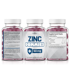 New Age Zinc Gummies kid-friendly pack implies family-safe daily supplement.