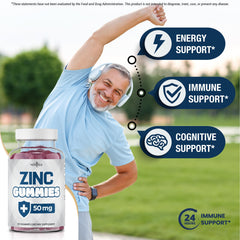 New Age Zinc Gummies pour reveals soft chew texture ideal for daily use.