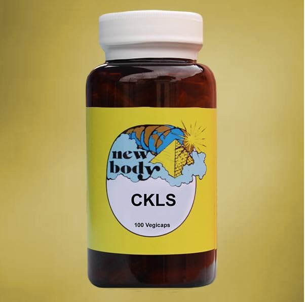 New Body CKLS bottle with capsules for colon, kidney, liver and spleen detox support.