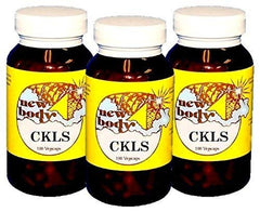 New Body CKLS Cleanser three-pack bottle on a clean surface, gentle herbal cleanse for daily wellness