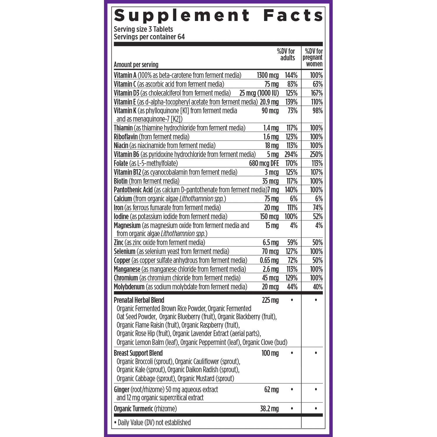 New Chapter Advanced Perfect Prenatal B vitamins boost energy for moms.