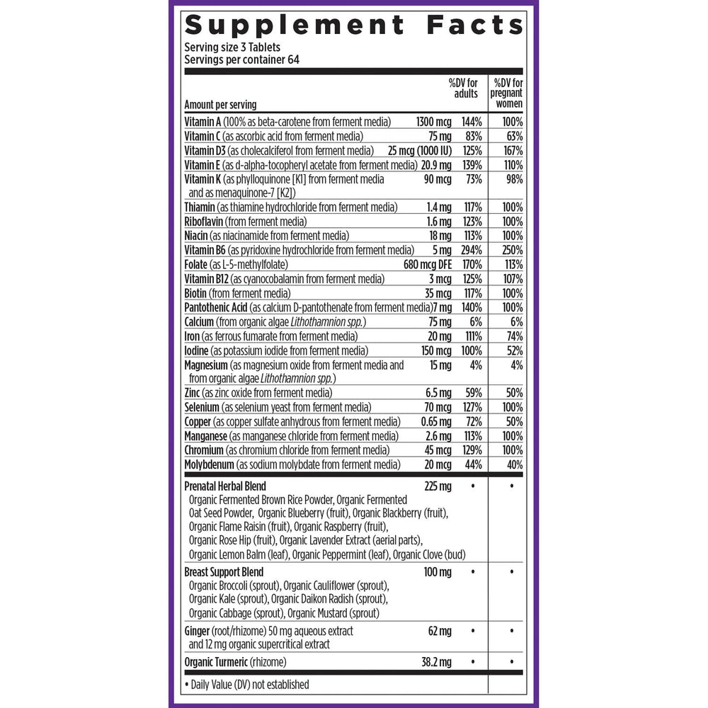 New Chapter Advanced Perfect Prenatal B vitamins boost energy for moms.