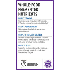 New Chapter B Complex gluten-free and non-GMO for sensitive diets.