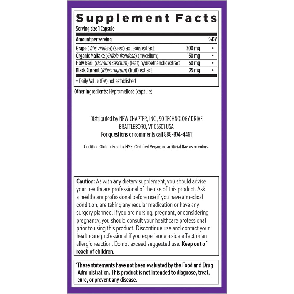New Chapter Blood Pressure Take Care product shot emphasizing plant-based, full-spectrum extract.