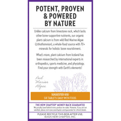 New Chapter packaging confirms USDA Organic, vegan, kosher, and gluten-free.