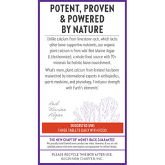 New Chapter Calcium USDA Organic Seal reinforces product purity