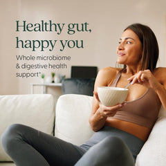 Bottle label highlights DNA-tested Bifidobacterium for reliable probiotic identity