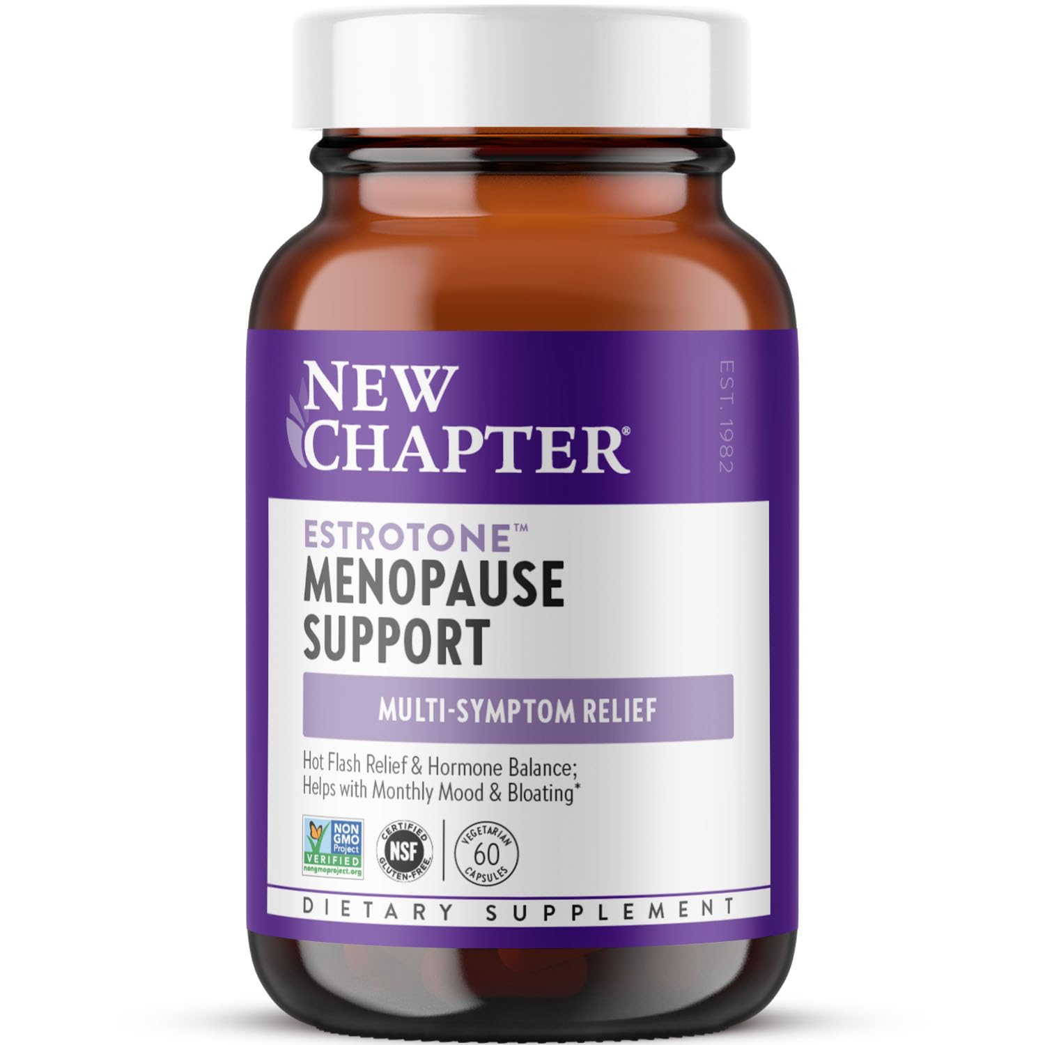 New Chapter Estrotone hot flash relief capsules support daily comfort