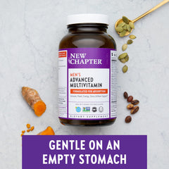 New Chapter Every Man organic certifications label confirming organic sourcing