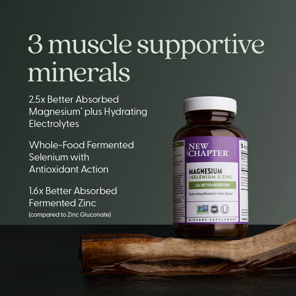 New Chapter fermented selenium close-up—antioxidant support through a fermented mineral blend.