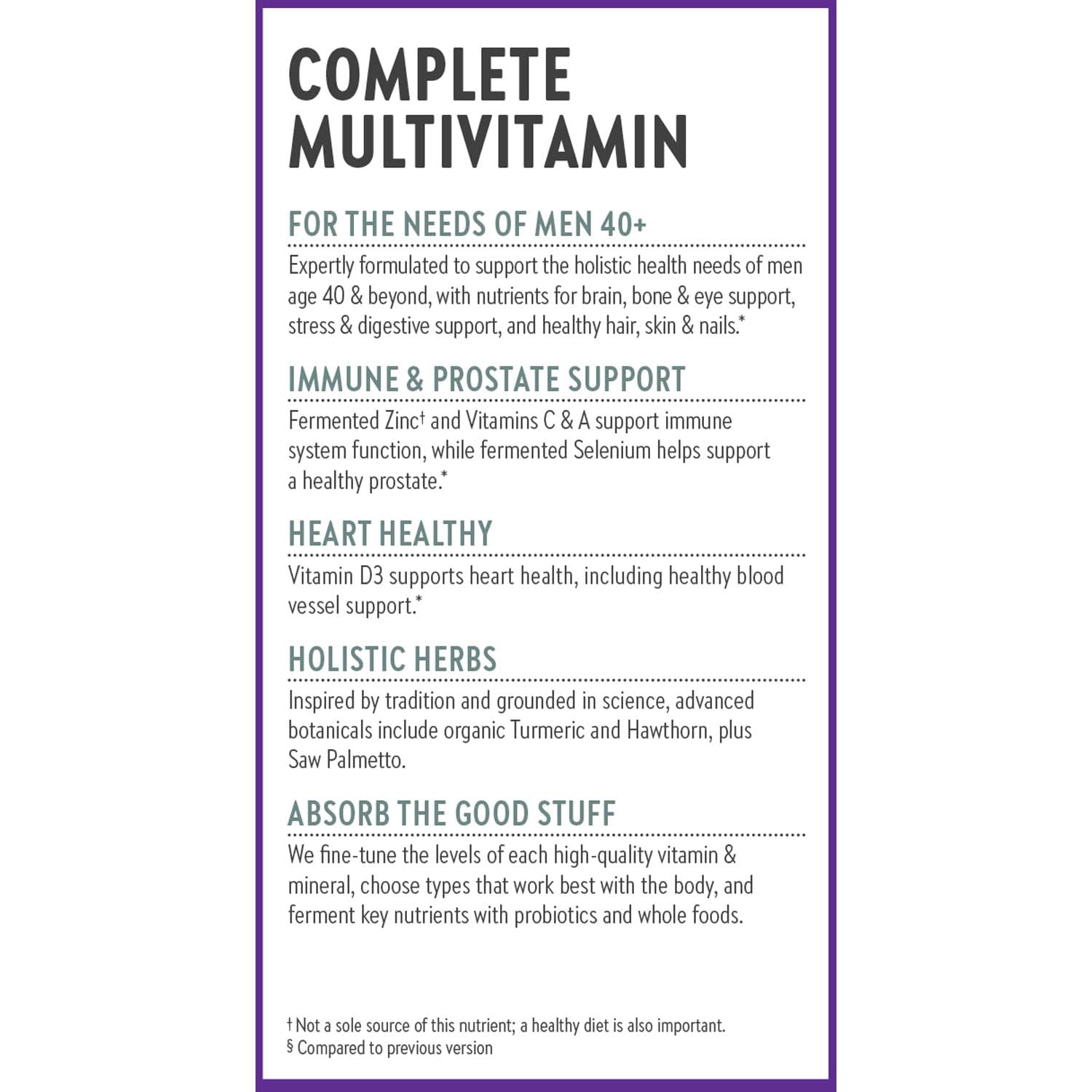 One daily dosage shown as convenient routine.
