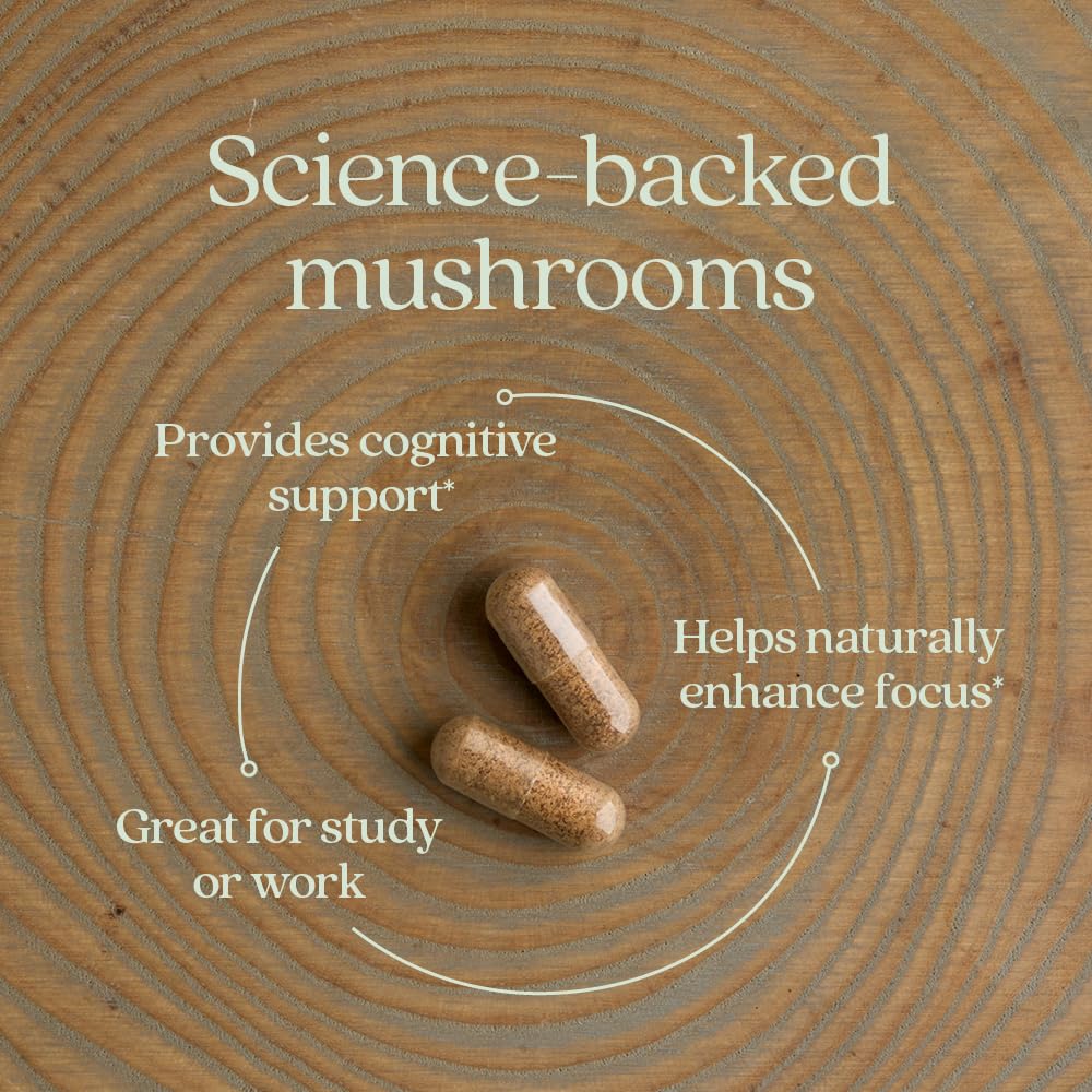New Chapter organic Reishi mushrooms highlighted for cognitive support