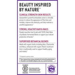 New Chapter package box highlights eco-friendly packaging and plant-based beauty support.