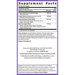 New Chapter vegan, non-GMO, kosher certifications on packaging indicate quality.