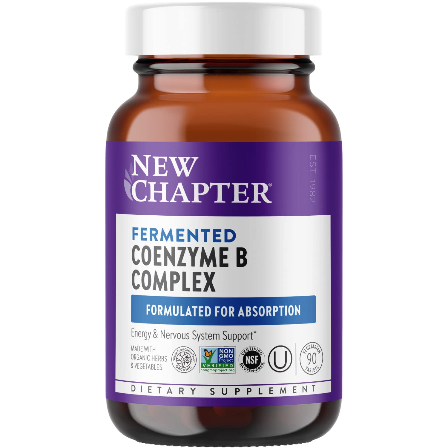New Chapter Vitamin B Complex bottle front for daily energy support