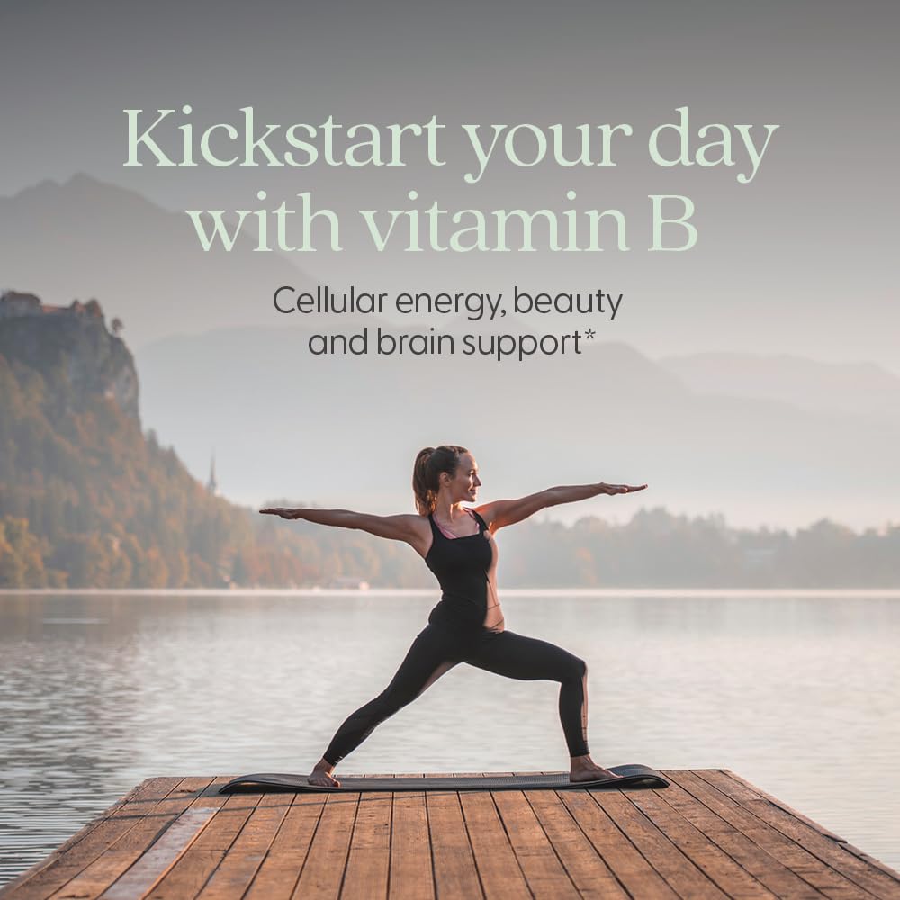 New Chapter Vitamin B Complex bottle label highlights USDA Organic and vegan quality