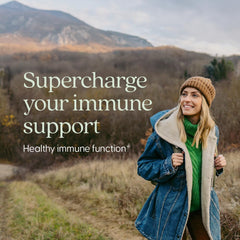 New Chapter Vitamin C Immune Defense capsules ready for convenient daily dosing.