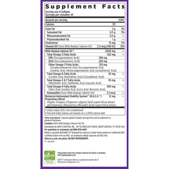 New Chapter Wholemega four mini softgels per serving on a blister pack.