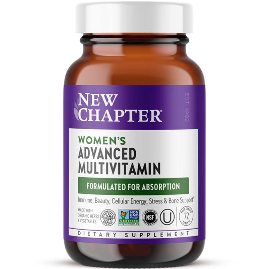 New Chapter Women’s Multivitamin advanced bottle for daily wellness support