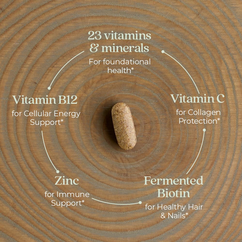 New Chapter Women's Multivitamin tablets dispensed on a clean surface.