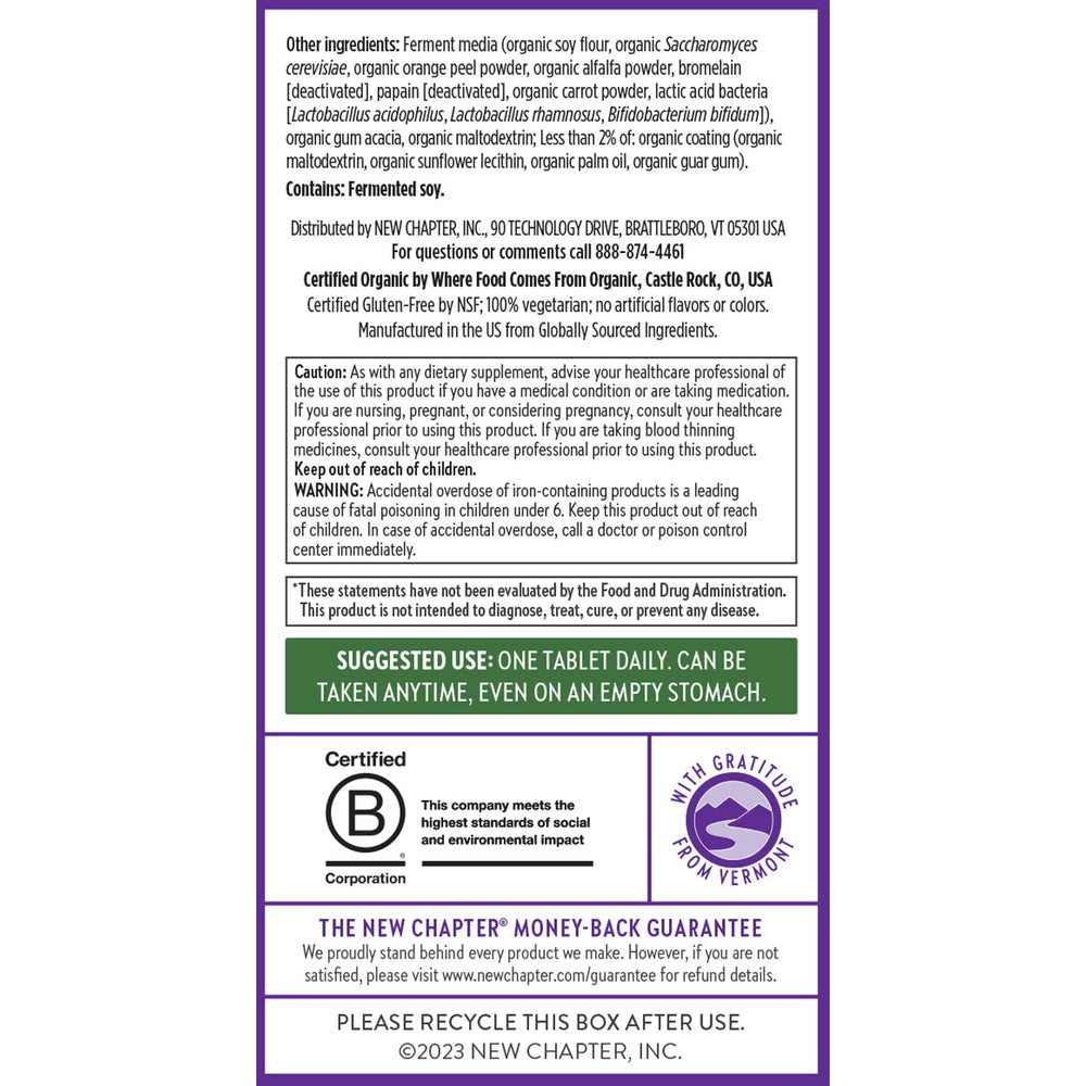New Chapter certification marks Non-GMO and Gluten-Free for trust
