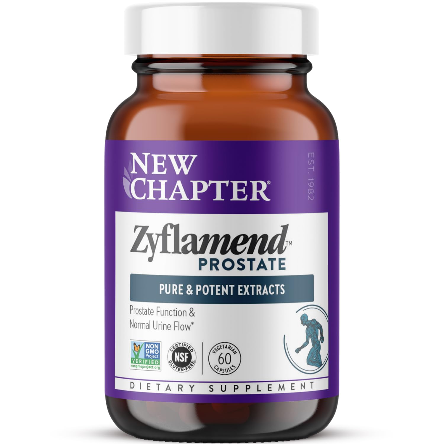New Chapter Zyflamend Prostate bottle for holistic support and daily use.