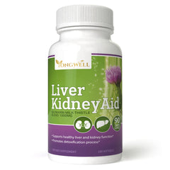 New Green Nutrition Liver Kidney Aid bottle front for daily health support.