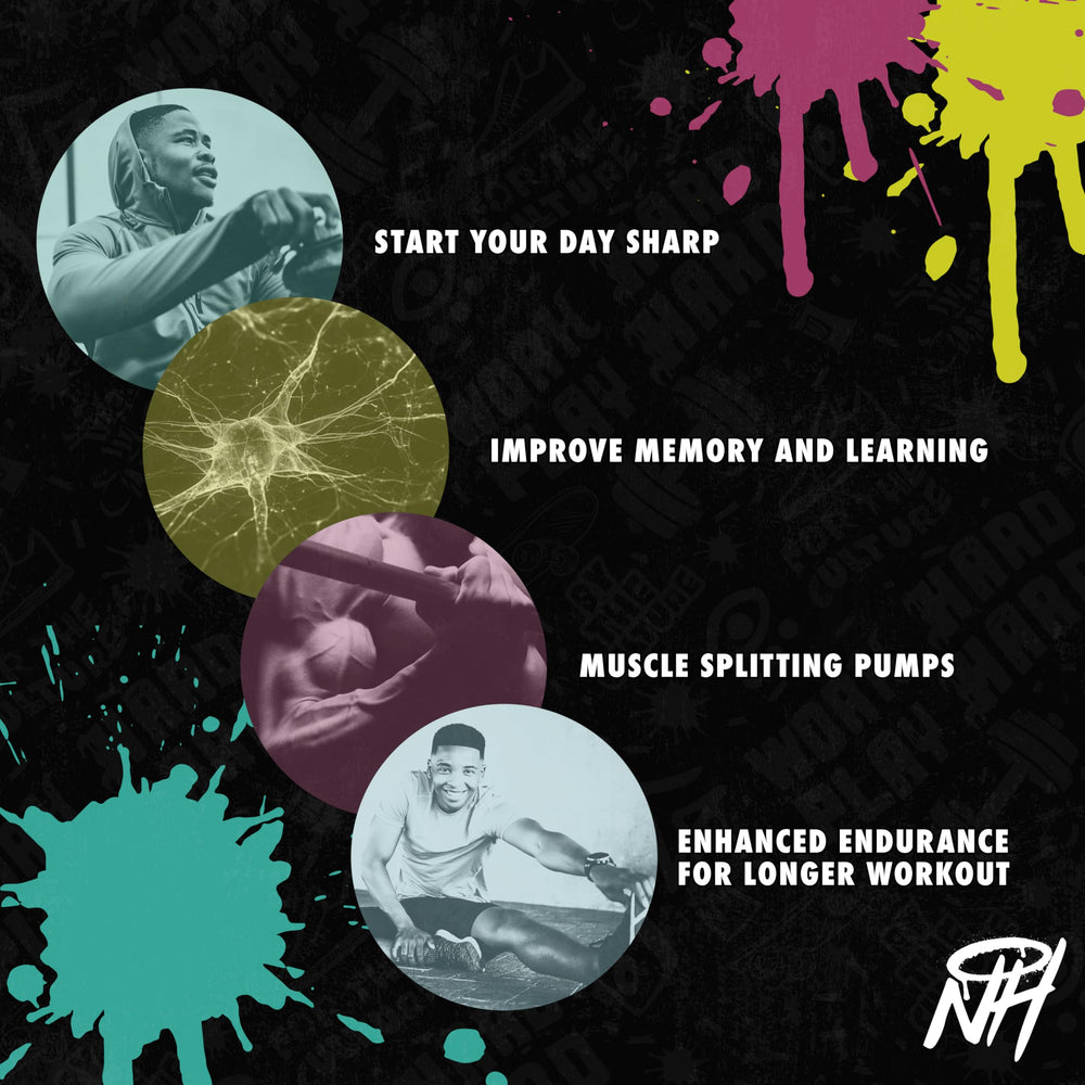 New History Dragon Berry nutrition panel shows caffeine and key ingredients for informed choices