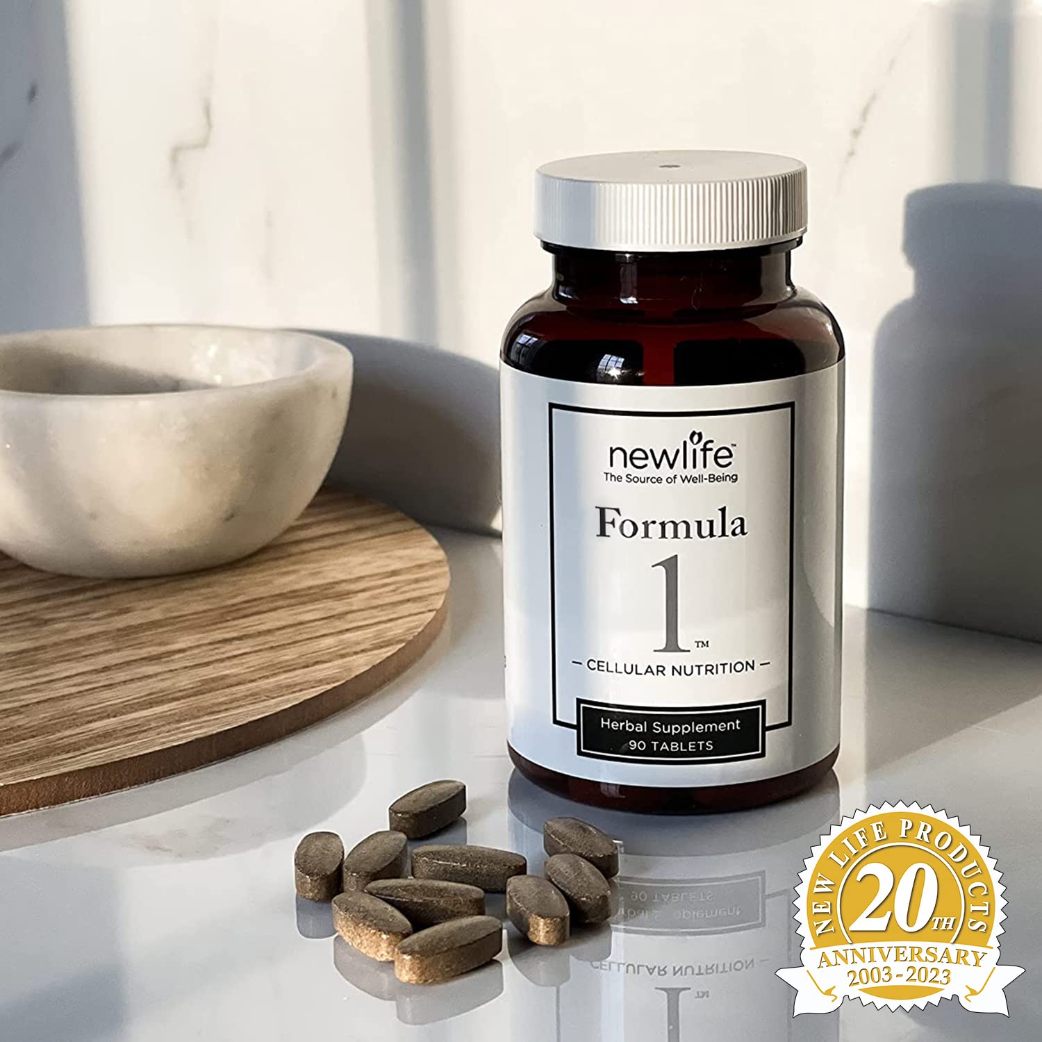 Capsules of New Life Formula 1D ready for everyday use.