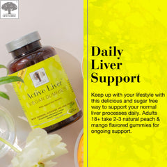Ingredients panel showing milk thistle, artichoke, and turmeric for daily support.