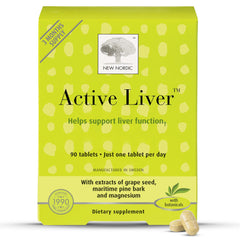 NEW NORDIC Active Liver tablet closeup for daily liver support and digestion