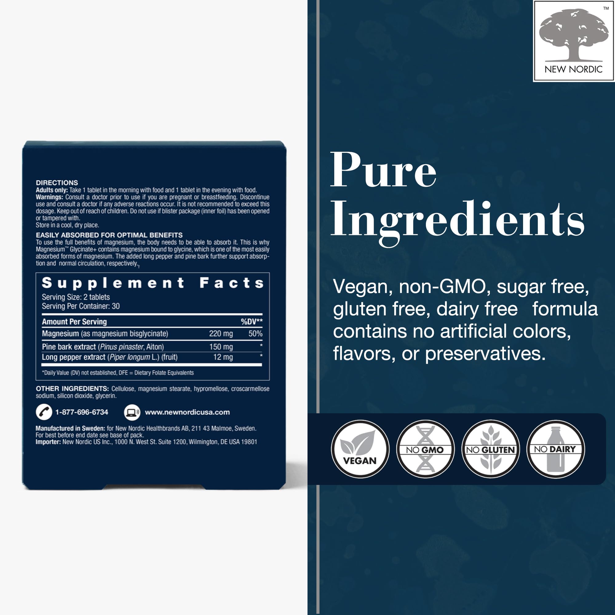 New Nordic gluten-free and dairy-free icons on label