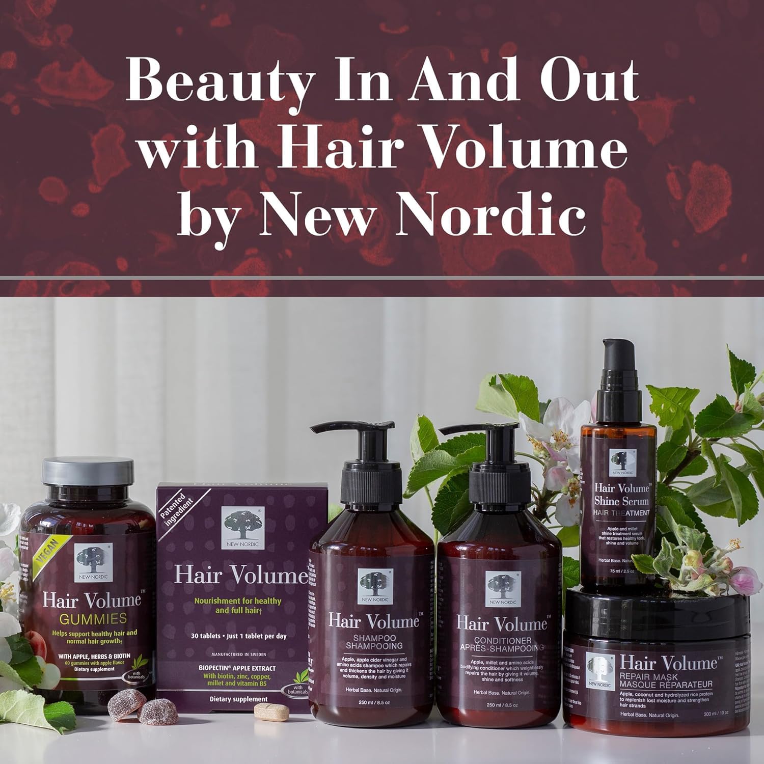 NEW NORDIC Hair Volume daily use cue for menopause support