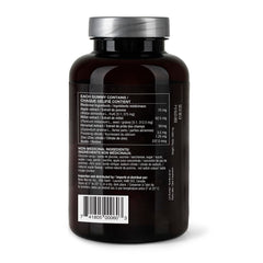 Close-up of New Nordic Hair Volume Gummies bottle showing vegan formula.