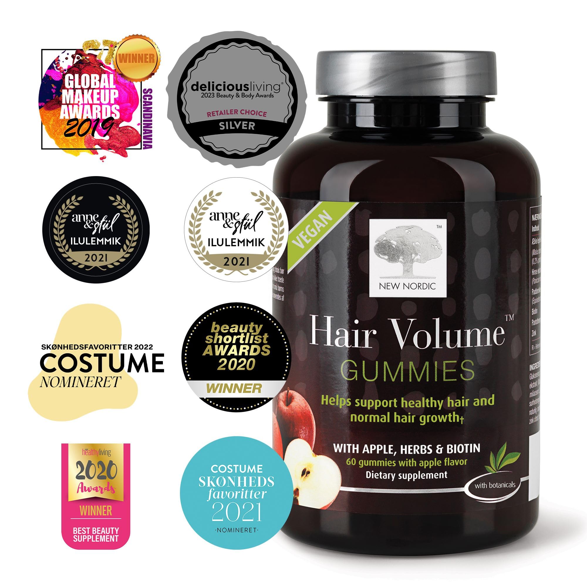 NEW NORDIC Hair Volume Gummies daily-use illustration for everyday wellness
