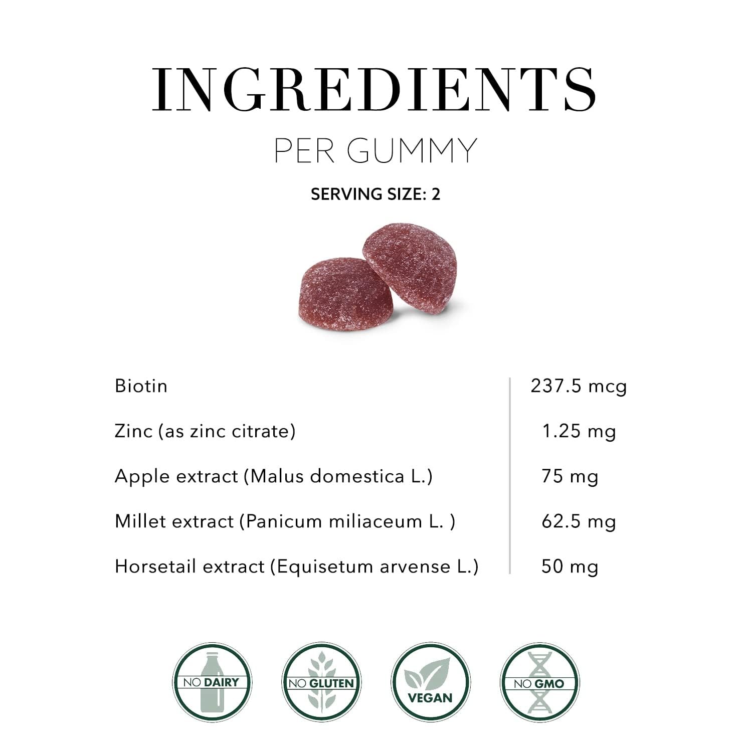 Two-pack back view reveals nutrition and allergen information.