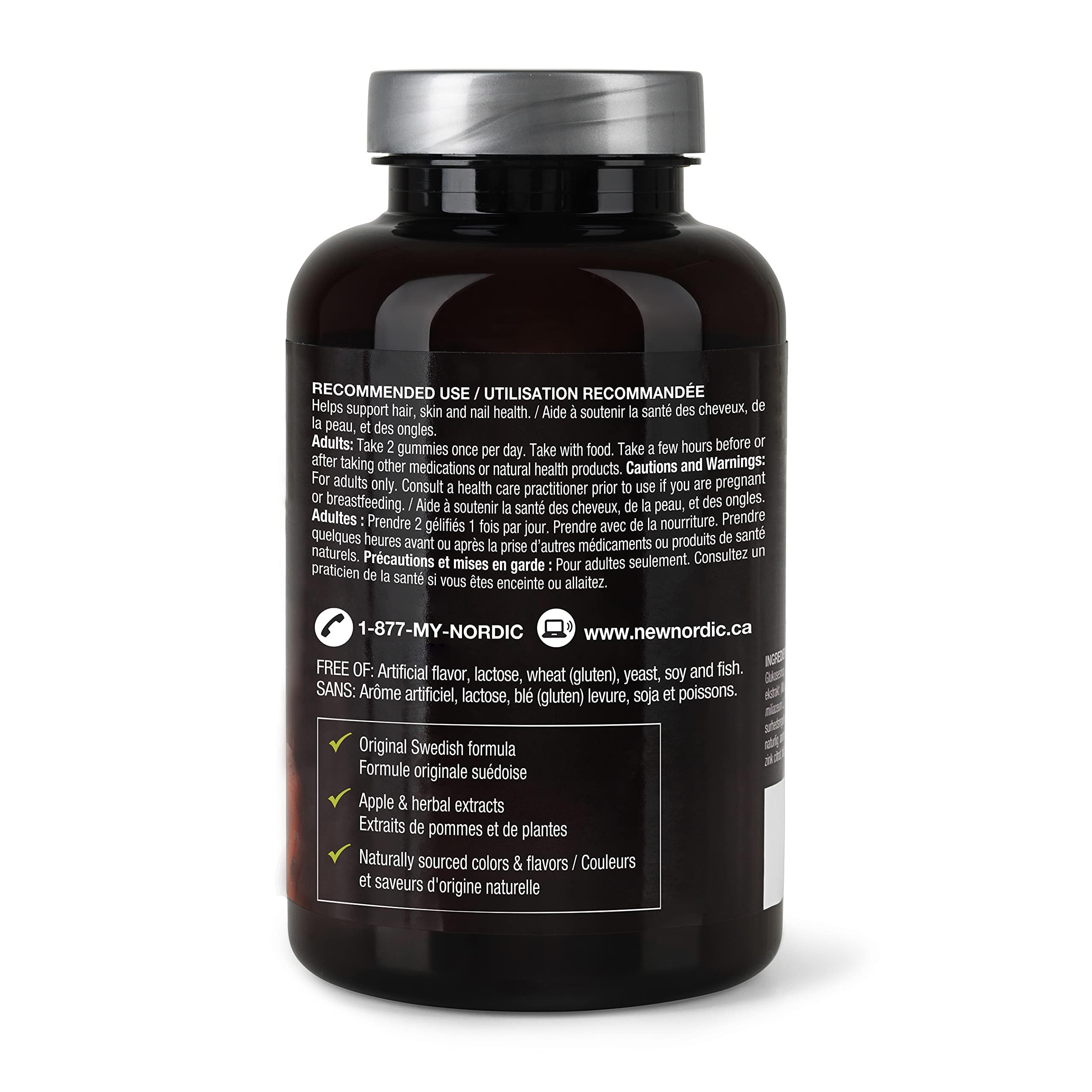 Two-pack front display of New Nordic Hair Volume Gummies packaging.