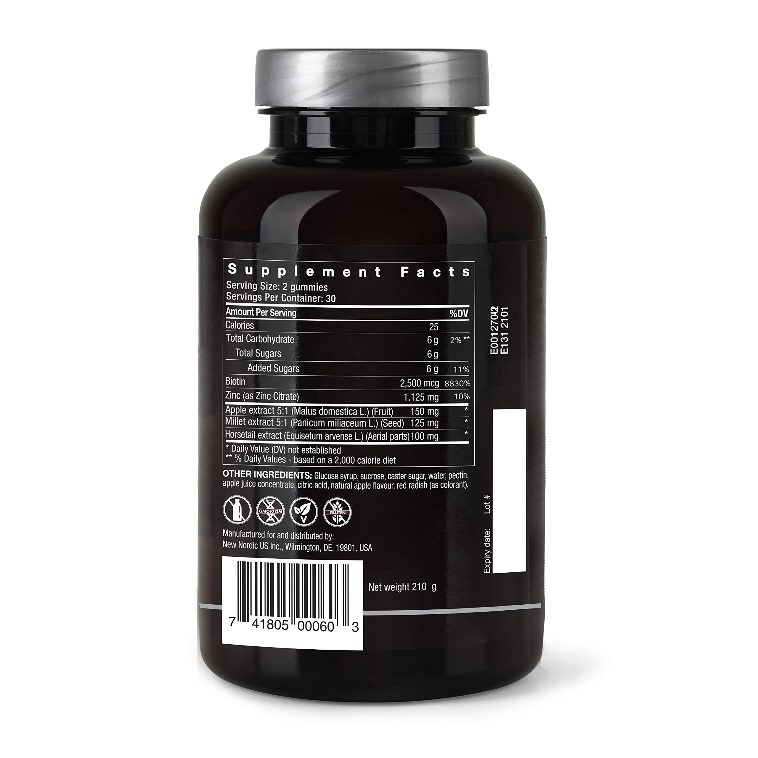 NEW NORDIC Hair Volume Gummies 3-pack highlighted for multi-bottle purchase